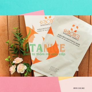 mặt nạ Reborncell Aqua Rich Soothing Mask cấp ẩm dưỡng da giảm sưng đỏ 10 mặt nạ/hộp