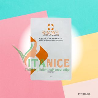 mặt nạ Reborncell Aqua Rich Soothing Mask cấp ẩm dưỡng da giảm sưng đỏ 10 mặt nạ/hộp