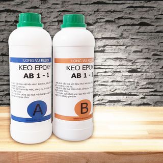 Bộ 2Kg Keo Epoxy AB Hai Thành Phần 128S NK Đài Loan