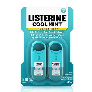 Combo 2 xịt thơm miệng Listerine Cool Mint 1 vỉ 2 hộp