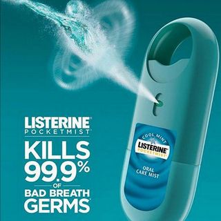 Combo 2 xịt thơm miệng Listerine Cool Mint 1 vỉ 2 hộp