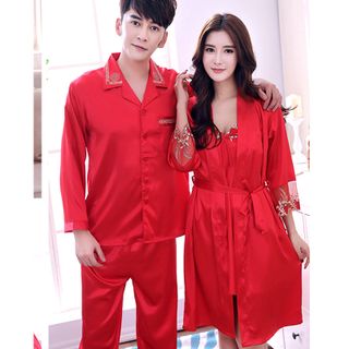 Đồ bộ mặc nhà Nam hoa văn ngay cổ và túi áo vô cùng độc đáo-201