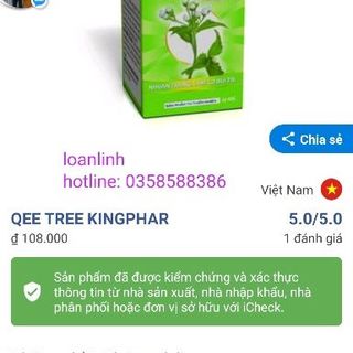 Qee tree Kingphar - Dùng cho người trĩ nội trĩ ngoại