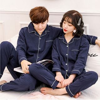 Bộ đồ ngủ Nữ chất liệu cotton pha đũi vô cùng thoáng mát thoải mái 208