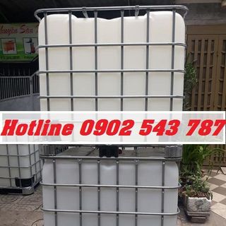 Bình đựng hóa chất 1000 lít bình nhựa 1000 lít có khung sắt