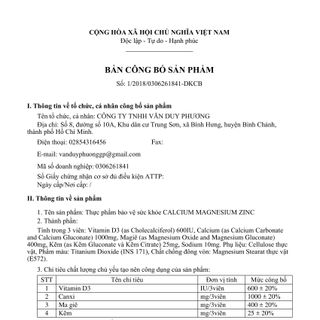 Natures Bounty - Viên Uống Bổ Sung Canxi Ngăn Ngừa Loãng Xương Calcium Magnesium Zinc - 100 Viên