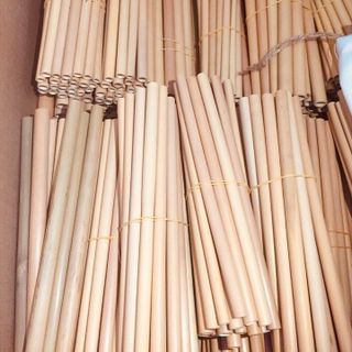 Ống hút tre B1 có khắc tên