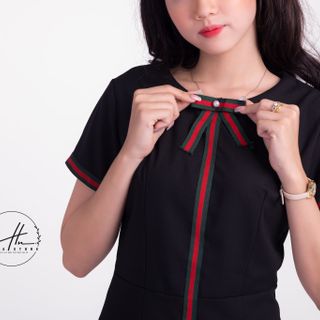 Đầm chữ A phối dây cá tính