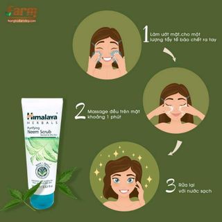 Tẩy tế bào chết thanh tẩy da lá Neem Ấn Độ 100ml