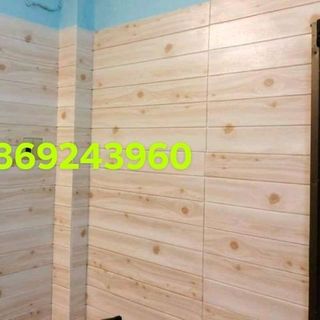 xốp dán tường giả gỗ