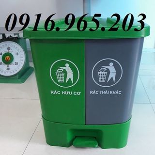 Thùng rác 2 ngăn 40l