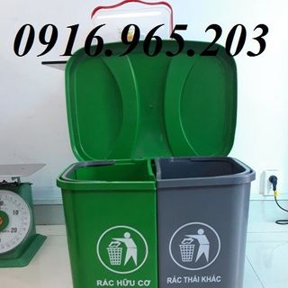 Thùng rác 2 ngăn 40l
