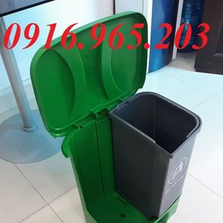 Thùng rác 2 ngăn 40l