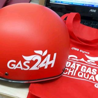 mũ bảo hiểm in logo quảng cáo