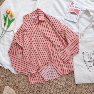 Sơ mi sọc oversize