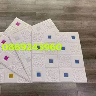 xốp dán tường giả da