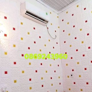 xốp dán tường giả da