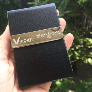 khắc laze lên hộp namecard
