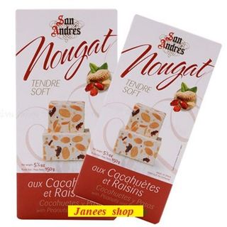 Kẹo Nougat Đậu Phộng và Nho Khô San Andres Tây Ban Nha 150 Gram giá sỉ