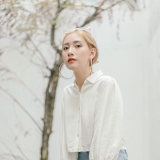 Áo sơ mi tay phồng