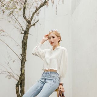 Áo sơ mi tay phồng
