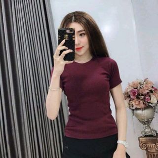 áo tay ngắn thun gân