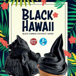 bột làm kem tươi kem cứng vị Than tre - Black Hawall Ý