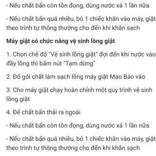 Tẩy Lồng Giặt hộp 300g Mao Bao ion bạc mới