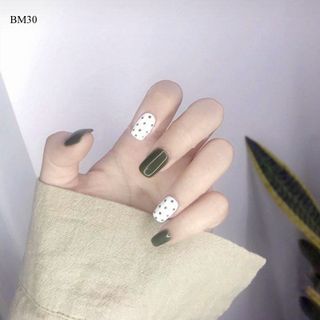 Bộ 24 Móng Tay Gỉa Bi Xanh Bơ BM30