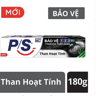 Kem đánh răng PS bảo vệ 123 than hoạt tính 180g