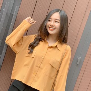 Áo sơmi oversize hình tự chụp