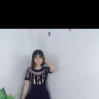 Đầm xòe vintage chiffon phối ren lưới Đen - TP1741B