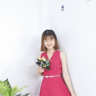 Đầm Xòe Thanh Lịch Sát Nách Cổ Vest - TP1772B
