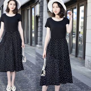 Đầm Maxi Chấm Bi Italy Duyên Dáng - TP1617A