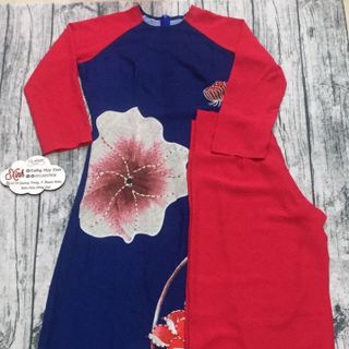 ÁO DÀI TRUYỀN THỐNG hoa sen đá pha lê