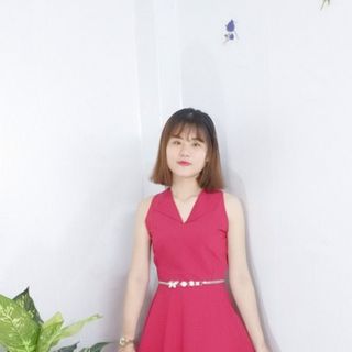 Đầm Xòe Thanh Lịch Sát Nách Cổ Vest - TP1772DB