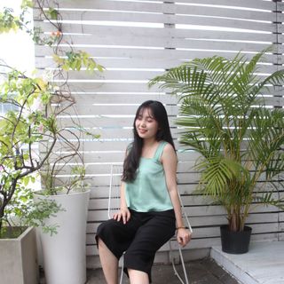 Áo 2 dây quai đôi CAMI TOP WITH DOUBLE STRAPS