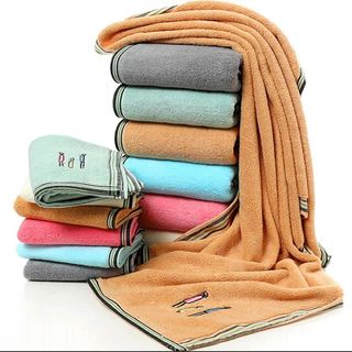 Set 3 Khăn siêu thấm chất liệu 100 cotton1 khăn tắm lớn 70x140 2 khăn mặt 34x75- 205