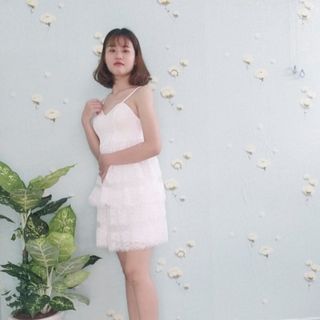 Đầm ren trắng cao cấp maxi Dawn - TP1632B