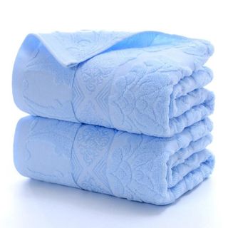 Set 3 Khăn siêu thấm chất liệu 100 cotton1 khăn tắm lớn 70x140 2 khăn mặt 34x75-203