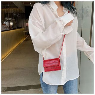 Túi nữ đeo chéo vân rắn Size Nhỏ D551
