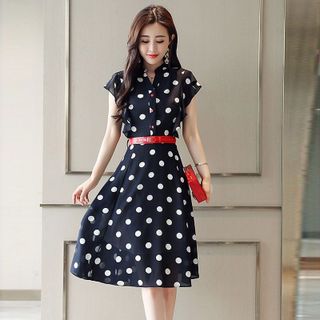 Đầm Cổ Trụ V Cánh Tiên Xòe - TP1818A