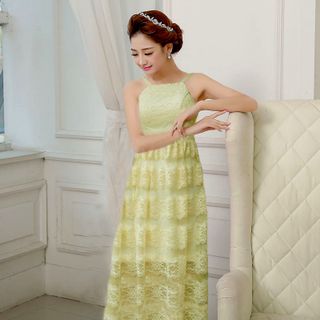 Đầm ren trắng cao cấp maxi Dawn - TP1632A