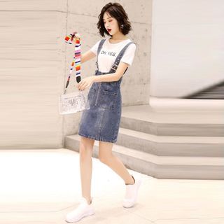 Đầm Yếm Jean Dây Gài Năng Động - TP1811A