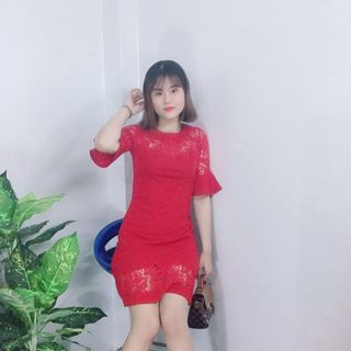 Đầm body thiết kế dự tiệc phối ren đuôi cá cao cấp - TP1628B