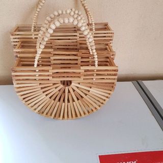 Túi xách tre bán nguyệt