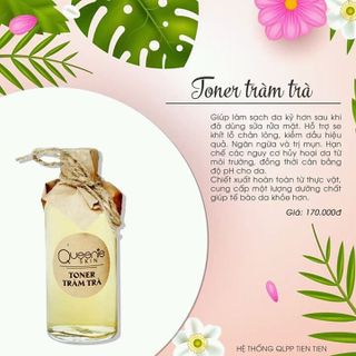 toner tràm trà giấm táo nhật bản queenie skin