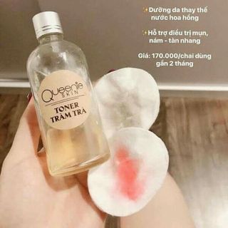 toner tràm trà giấm táo nhật bản queenie skin