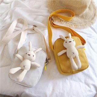 Túi Vải Cho Nữ Kèm Chú Thỏ Siêu Xinh  D519