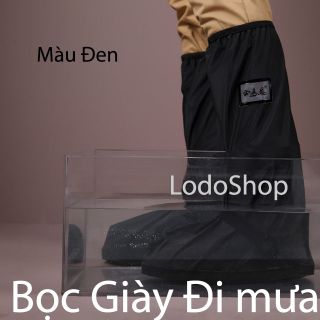 Bọc giày đi mưa ống cao - ủng đi mưa cao su dẻo